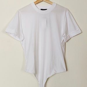 Danielle Bernstein White T-shirt Bodysuit